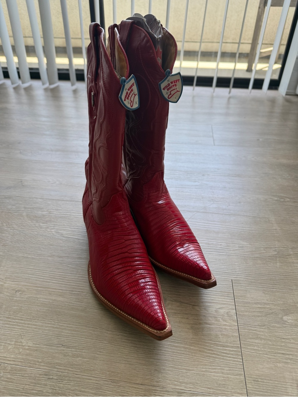 Red Armadillo Exotic Cowboy Boots – Size 10.5 EE (US)